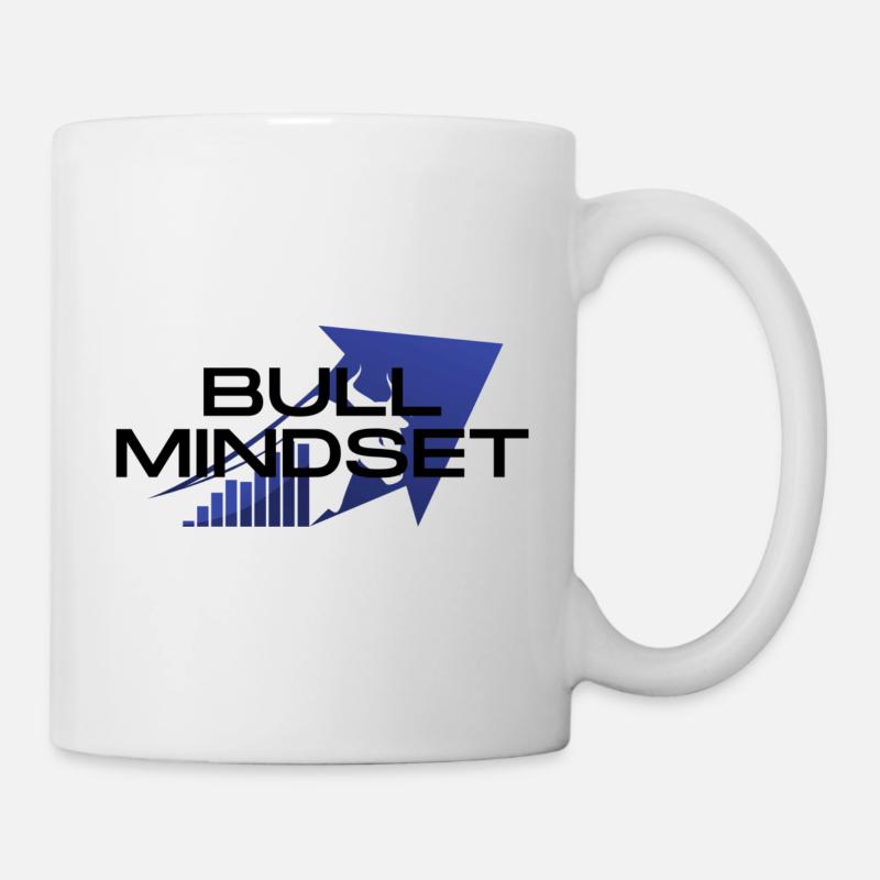 Bull Mindset Up - Tasse - Weiß