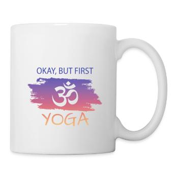 lustiger Spruch Yoga - Tasse - Weiß - Rechts