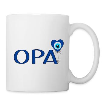 Opa mit Nazar Luftballon - Tasse - Weiß - Rechts