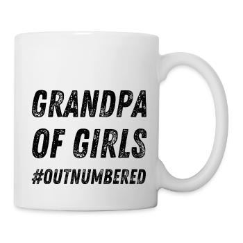 Grandpa Of Girls Outnumbered - Mug - white - Right
