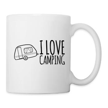 I Love Camping - Tasse - Weiß - Rechts
