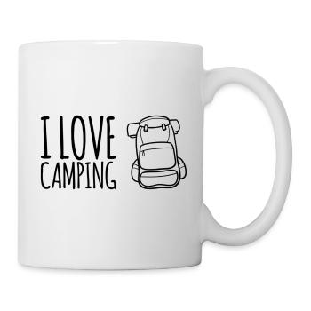 I Love Camping - Tasse - Weiß - Rechts