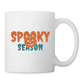 Spooky season - Halloween - Pumpkin - Ghost -Scary - Mug - white - Right