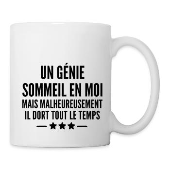 un génie sommeil en moi - Mug blanc - blanc - Droite