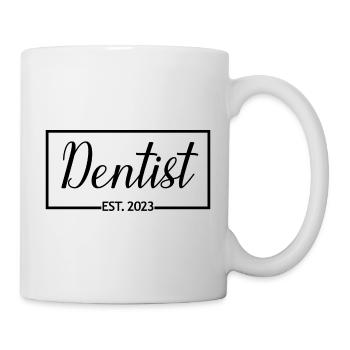 Dentiste Est. Étudiant diplômé en médecine dentaire 2023 - Mug blanc - blanc - Droite