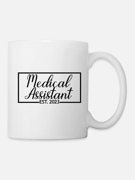 Arzthelferin Est. 2023 Diplom Gesundheitspflege - Tasse - Weiß