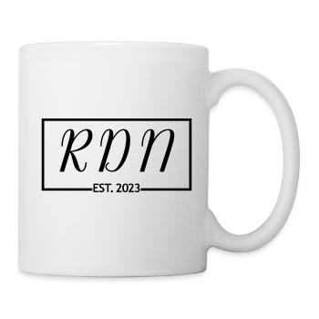 RDN est. 2023 Registrierte Ernährungsberaterin - Tasse - Weiß - Rechts