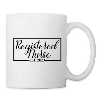 Registered Nurse Est. 2023 Graduated Nursing Gift - Mug - white - Right