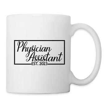 Physician Assistant Est. 2023 zukünftiger PA-Absolvent - Tasse - Weiß - Rechts