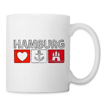 Hambourg - Mug blanc - blanc - Droite