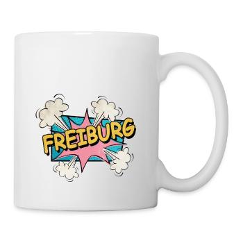 Freiburg Germany City Font Pop Art Comic - Mug - white - Right