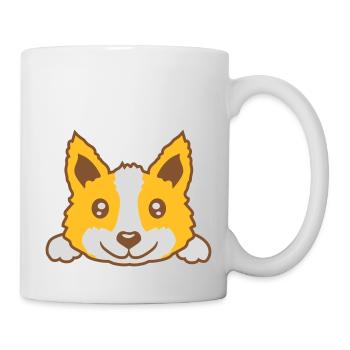 Mignon petit chien design - Mug blanc - blanc - Droite