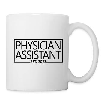 Physician Assistant Est. 2023 Abschlussgeschenk - Tasse - Weiß - Rechts