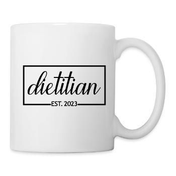 Dietitian Est. 2023 Graduated Dietitian Student - Mug - white - Right