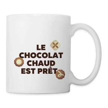 le chocolat chaud et prêt - Mug blanc - blanc - Droite