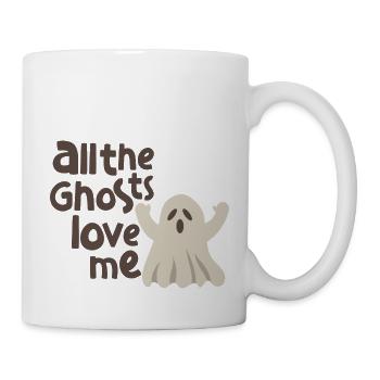 Halloween tous les fantômes m'aiment fantôme mignon - Mug blanc - blanc - Droite