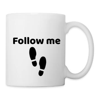 Follow me - Tasse - Weiß - Rechts
