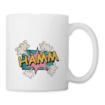 Hamm Deutschland Stadt Schrift Pop Art Comic - Tasse - Weiß - Rechts