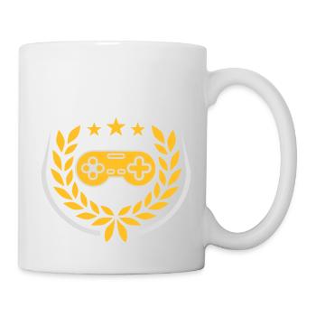 Laurel Wreath Retro Gamer Controller - Mug blanc - blanc - Droite