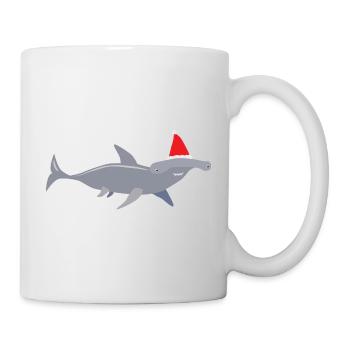 Requin-marteau de Noël - Mug blanc - blanc - Droite