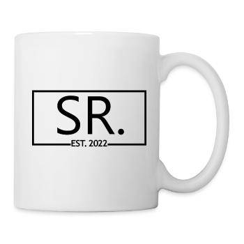 Sr. Est. 2022 Verlobung für die Hochzeitsfeier des Bräutigams - Tasse - Weiß - Rechts