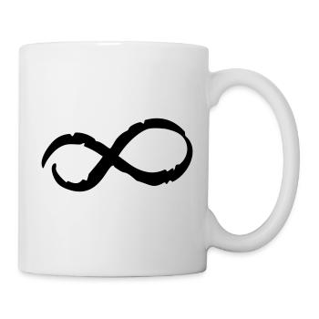 Unendlich Zeichen Unendlichkeit Geschenk - Tasse - Weiß - Rechts
