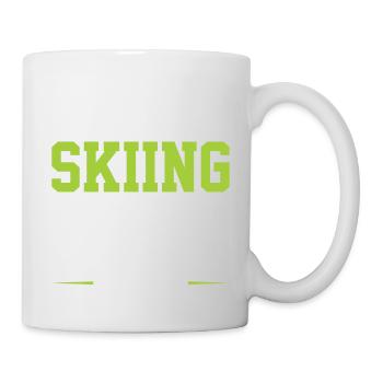 Équipe de ski - Mug blanc - blanc - Droite