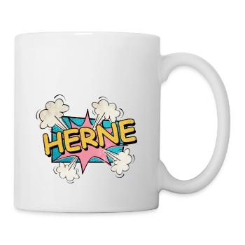 Herne Germany City Font Pop Art Comic - Mug - white - Right