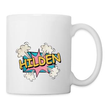 Hilden Germany City Font Pop Art Comic - Mug - white - Right