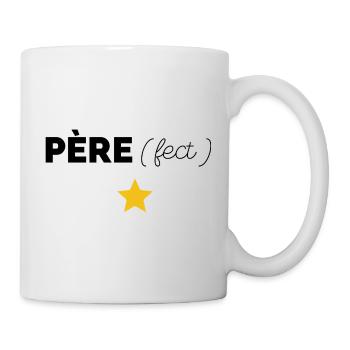 Père papa perfection - Mug blanc - blanc - Droite