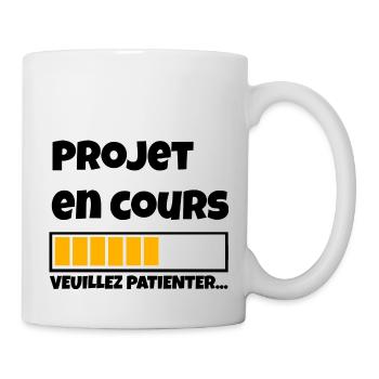 Projet en cours... - Mug blanc - blanc - Droite