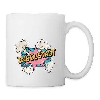 Ingolstadt Germany City Font Pop Art Comic - Mug - white - Right