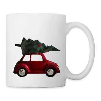 weihnachtsbaum auto - Tasse - Weiß - Rechts