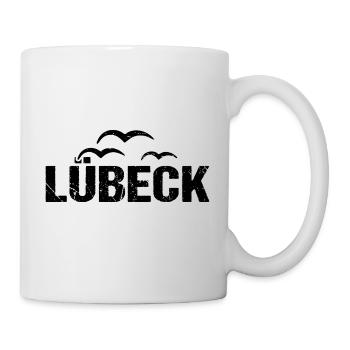 Lübeck Möwen Hansestadt - Tasse - Weiß - Rechts