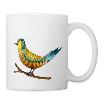 Oiseau - Mug blanc - blanc - Droite