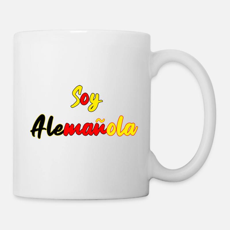 Cadeau allemand-espagnol espagnol espagnol - Mug blanc - blanc