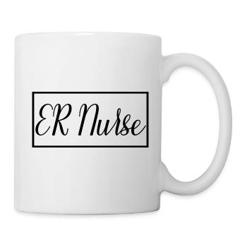 ER Nurse Proud Graduated Nursing Student - Mug - white - Right