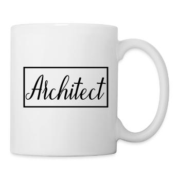 Architekt Stolzer diplomierter Architekturstudent - Tasse - Weiß - Rechts