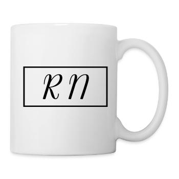RN oder Registered Nurse Proud Graduierte Krankenpflege - Tasse - Weiß - Rechts