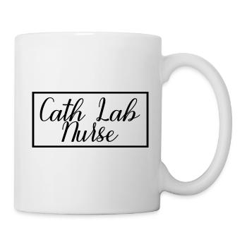 Une infirmière de laboratoire de cathétérisme fière d’être étudiante diplômée en sciences infirmières - Mug blanc - blanc - Droite