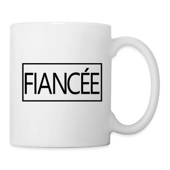 Verlobte passende Verlobung Hochzeit Flitterwochen - Tasse - Weiß - Rechts