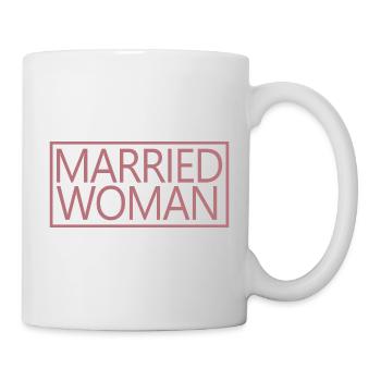 Femme mariée pour la tenue de mariage de douche nuptiale - Mug blanc - blanc - Droite