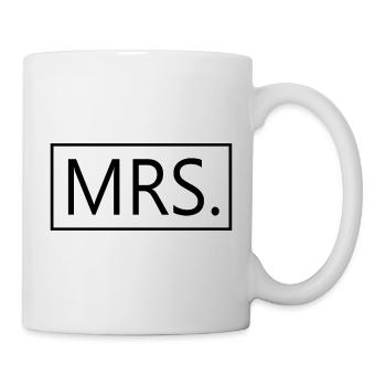 Mrs. Matching Couple Engagement Wedding Honeymoon - Mug - white - Right