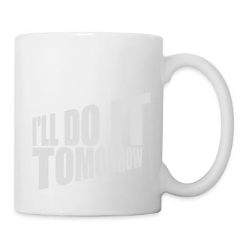 Citation de Do It Tomorrow - Mug blanc - blanc - Droite