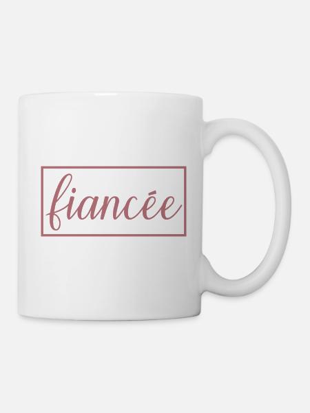 Fiancée Matching Engagement Wedding Honeymoon - Mug - white