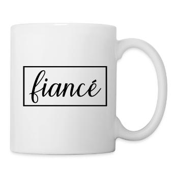 Fiancé Matching Engagement Gift Groom’s Mariage du marié - Mug blanc - blanc - Droite