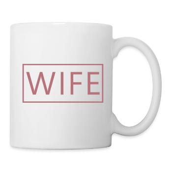 Ehefrau Matching Paar Verlobung Hochzeit Flitterwochen - Tasse - Weiß - Rechts