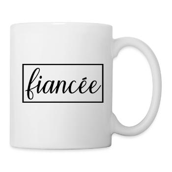 Verlobte passende Verlobung Hochzeit Flitterwochen - Tasse - Weiß - Rechts