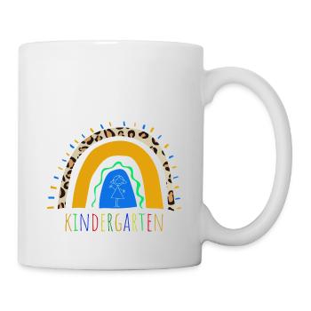 Jardin d’enfants Léopard Arc-en-ciel - Mug blanc - blanc - Droite