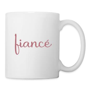 Verlobte Matching Verlobung Geschenk Hochzeit des Bräutigams - Tasse - Weiß - Rechts